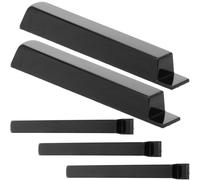 Alasum Piano Keytops Black 5Pcs Glossy Replacement Keys for Piano Keyboard Repair and Professional Parts for Music Practice
