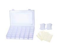 Alasum Plastic 36-compartment Cross Stitch Thread Storage Box Bobbin Winder for Sewing and Organization with Wear Resistance