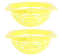 Alasum Plastic Bird Egg Basins 2Pcs Hatching Nests Fine Workmanship for Small to Medium Parrots and Canaries in Random Colours