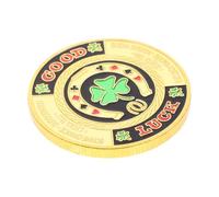 Alasum Poker Coin for Table Games Collectible Poker Coin Chip Protector Luck Charm and Card Game Enthusiasts Decorative and Functional
