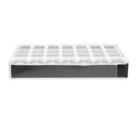 Alasum Portable 28 Grids Pill Organizer Box Made of Sturdy Pp Material, Lightweight and Easy to Carry Medicine Storage Container for Travel and Home Use