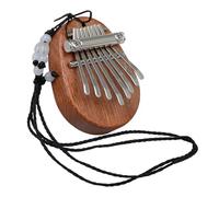Alasum Portable 8 Keys Kalimba Finger Piano Mini Thumb Piano Pendant Necklace Metal Material Versatile and Portable Musical Instrument for Travel Beginners
