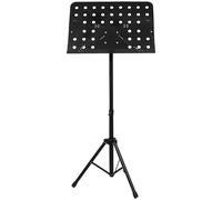 Alasum Portable Adjustable Folding Music Stand with Black Music Note Design Height Adjustable Sheet Holder for Guitar Piano Orchestra Portable and Foldable for and Performances