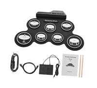 Alasum Portable Electronic Drum Kit USB Digital Drum Set and Silicone Pads Easy to Use for Beginners and Adults