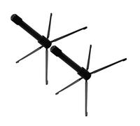 Alasum Portable Foldable Flute Stand Holder Wind Instrument Support 2pcs with Stable Desktop Base Lightweight Suitable for Home School and Music Store Use
