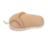 Alasum Portable Khaki Slipper Shaped Bath Ball Body Shower Scrubber Made of Fiber for Exfoliating and Deep Cleaning, for Business Trips and Traveling