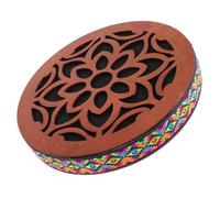 Alasum Portable Ocean Drum Hand Held Ethnic Percussion Instrument with Onomatopoeic Rain Sound and Compact Wooden Design for Meditation, Music Therapy and Solo Performances