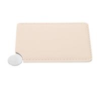 Alasum Portable Stainless Steel Makeup Mixing Palette Pu Handle, Versatile Cosmetic Blending Tray for Foundation and Eye Shadow, for Makeup Applications and On-the-go Use