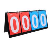 Alasum Portable Tabletop Scoreboard Flipper with Four Scoreboards, Metal and Cloth Paper Board Construction, Numbers and Readable from Every Direction, for Table Tennis and Basketball