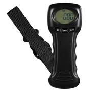 Alasum Portable Weight with 44kg Digital, Capacity Luggage Scale Compact Black Electronic Machine Easy with 2 Aaa Batteries Not Included for Travel and Fishing