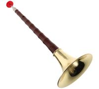 Alasum Professional Suona Instrument Plastic Wind Instrument Abs Resin Suona Horn Gold Color High Strength Anti-corrosion Crack Resistant for Adult Beginners and Cultural Events