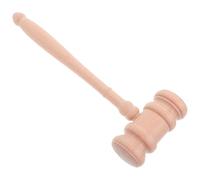Alasum Professional Wooden Judge Gavel with Precise Design and Long Term Use Without Deformation, Beige Hammer for Lawyers and Judges in Criminal and Administrative Trials