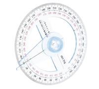 Alasum Protractor Geometry Circle Protractor Tool, Plastic, 360° Rotation, Lightweight, for Drawing Complex Shapes and Curves, Professional and Beginner