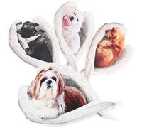 Alasum Puppy Pattern Lightweight and Strong 4pcs Adorable Acrylic Dog Pendants Decorative Dog Key Chain Charms for Keys and Bags, for Holiday Dinners and Everyday Use