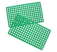 Alasum Rabbit Cage Mats 2Pcs Chew-Resistant Plastic Flooring 30X50Cm for Pet Rabbits Guinea Pigs Hamsters Indoor Waste Management Accessory