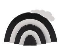 Alasum Rainbow Stacker Wooden Building Blocks Early Development Activity for Boys, Colorful Stacking Rainbow Blocks Suitable for ’s Room Decor and Photography Props Random Color