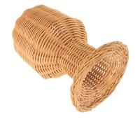 Alasum Rattan Hat Stand Mannequin Head Display Rack for Baseball Caps and Wigs 30Cm Height for Home or Shop