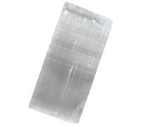 Alasum Rectangle Selenite Crystal Plate for DIY Decor and Display | Gypsum, White Translucent Shine, Gift Shoppers, Figurines and Jewelry Components, Living Room Decor
