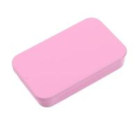 Alasum Rectangular Pink Metal Tin Box Small Candy Container with Lid for Easy Access and Sturdy Storage of Small Items and Mints Suitable for Office and Outdoor Activities