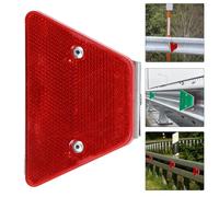 Alasum Reflective Delineators Road Markers for Driveway and Pavement PC and Iron Material, Sleek Stylish Design Enhancing Safety and Easy Identification for Warning Signs on Roads
