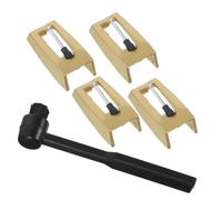 Alasum Replacement Record Player Needles Set with Precision-crafted Red Gems and Aluminium for Sturdy, Wear-resistant Turntable Stylus Suitable for Vinyl Record Players