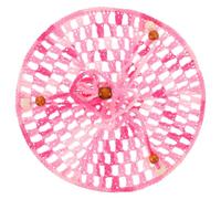 Alasum Reptile Hammock Bed Hanging for Bearded Dragon and Lizard, Pink Gradient Cotton Rope Swing with Hanging Bed for Summer Habitat Décor