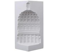 Alasum Resin Architectural Building Model Statue with White Simple Artistic Design Unique Home Desktop Adornment and Bookend for Home Decoration, Office and Cabinet Ornament