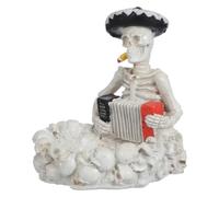Alasum Resin Skull Ashtray for Cigarettes and Cigars with Windproof Design, Versatile Usage for Bars and Tabletop Ornament, Unique Skull Shaped Home Decor Accent for Halloween