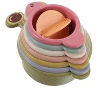 Alasum Reusable Bunny Toys Nesting Toy Plastic Assorted Color Slow down Eating Speed Cups for Indoor Rabbit Cage