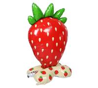 Alasum Reusable Large Size Strawberry Foil Balloon 154x98cm with Realistic Design for First Birthday Decor and Summer Party Celebrations Photo Props