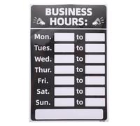 Alasum Rewritable Business Hours Signs Stickers Strong Adhesive Pvc Sunproof Sturdy Store Opening Sign for Bank and Retail