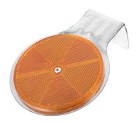 Alasum Road Reflective Marker for Driveway Entrance Mounting Hole, High Visibility Antiaging Abs Plastic Reflector for Road Construction and Traffic Warnings