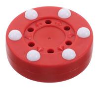 Alasum Roller Hockey Puck for Training and Personal Use, Red round Pp Plastic Puck Designed to Roller Skating Skills and Professional Outdoor Hockey Practice