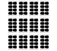 Alasum Saxophone and Clarinet Mouthpiece Pad Black 96pcs Oval Made of Rubber for Enhanced Playing Comfort and Effortless Installation, Mouthpiece Protector Pad for Practice and Stage Use
