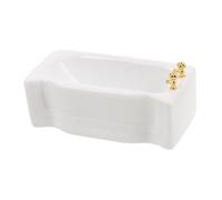 Alasum Scale Miniature Porcelain Dollhouse Bathtub White Square Ceramic Bathroom Furniture Accessory Realistic Dollhouse Decor for Mini Bath Scenes and Collectibles