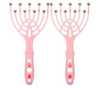 Alasum Scalp Massager Tool Promotes Blood Circulation 2 Pcs with 9 Arms Claw Design with Steel Balls Manual Head Scratcher for Hair and Head for Relaxation at Work and Travel