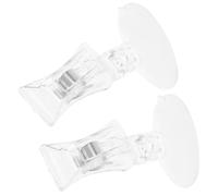 Alasum Seaweed Suction Cup Clip for Aquarium Fish Tank, 2pcs Plastic Feeding Clips Securely Hold Dried Seaweed and Lettuces, Waterproof Design for Easy Installation and Stable Feeding