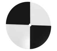 Alasum Secchi Finish Dual-sided Antiglare White and Grid Black Inch Plastic Disk Clarity Tester Matte for Management Testing Water Pond Outdoor