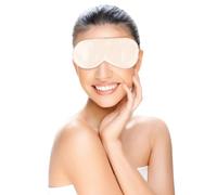 Alasum Silk Sleeping Eye Mask for Men and Women, Blocks Light with Comfortable Touch, Soft Breathable Eyeshade for Travel and Meeting, Pink Sleep Mask