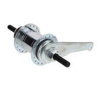 Alasum Silver 36-spoke Fixed Gear Rear Hub with Back Brake for Bicycle, Bike Rear Wheel Bearing Replacement Part, Compatible with Fixed Gear and Mountain Bikes