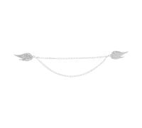 Alasum Silver Angel Wing Brooch Pin Or Coat Accessory for Men and Women, Zinc Alloy Material Meticulously Polished Finish, Fashionable Design Collar Pin Suitable for Suit Lapel