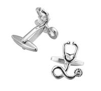 Alasum Silver Creative Cufflinks for Men and Women, Stainless Steel Sleeve Nail with, Practical and Aesthetical Accessory for Weddings and Formal Occasions