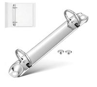 Alasum Silver Iron Ring Binder Mechanism for School and On-the-go Use, Sturdy Loose Leaf Binder Resistance to Deformation, for Organizing Documents and Planner Pages