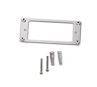 Alasum Silver Metal Humbucker Pickup Ring for Guitar with Flat Base and 2Mm Thickness, Sturdy Frame Featuring Beautiful Shiny Finish, for Electric Guitar Pickup Replacement