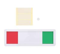 Alasum Slider Acrylic Privacy Visible Easily with White Material Door Indicator Sign, Function, Open Closed Door Message Board for Office and Restroom for Meeting Rooms