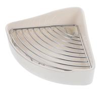 Alasum Small Animal Ceramic Triangle Litter Box for Hamsters Guinea Pigs Rabbits Non-slip Base, Cream Color Pet Toilet Pan for Indoor Training and Hygienic Use