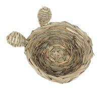 Alasum Small Animal Woven Nest for Hamster Gerbil Guinea Pig - Edible Chew and Comfortable Sleeping Pad for Cage Habitat