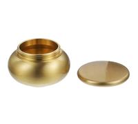 Alasum Small Urns with Sturdy Material Copper Sealing Can for Ashes and Simple Design, Multi-functional Ashes Box Portable Mini Canister Suitable for Homes and Cemeteries for Incense