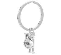 Alasum Snare Drum Keyring Musical Note Keychain Fashionable Metal with Comfortable Feel and Outstanding Texture for Rock Music Enthusiasts Handbag and Drum Set Decoration Craftsmanship