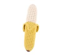 Alasum Soft Cotton Crochet Banana Hand Bell for Boy Girl Lightweight Teething Newborns Portable Sensory for Early Motor Skills Development and Hand Coordination Training